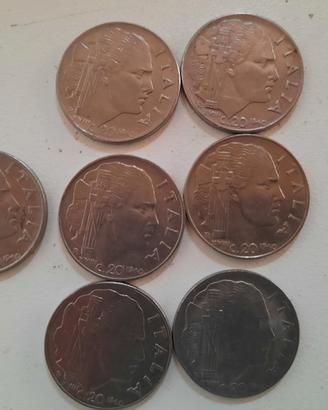 Monete 1939/1943 da 20 centesimi