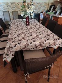 tavolo +8 poltrone 