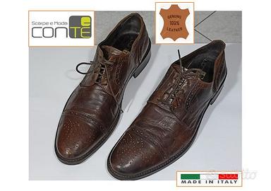 Scarpe stringate classiche Conte n.44 eleganti pel