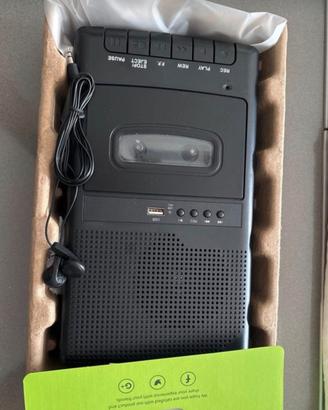 Registratore cassette con usb