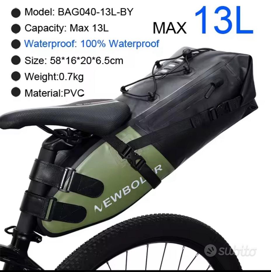 Borsa Ciclismo Radgeist Borsa Bici Impermeabile RADGEIST - Doppia 50L Per Portapacchi, Grigio Accessori Ciclismo RADGEIST - Foto 7