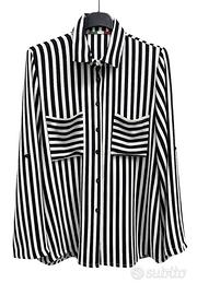 Camicia lunga a righe