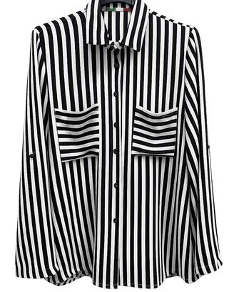 Camicia lunga a righe