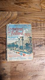 Libro Le canzoni del Festival di Sanremo 1972