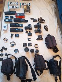 Attrezzatura fotografica assortita