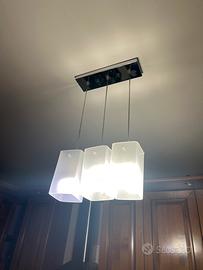 Lampadario moderno a sospensione con 3 luci