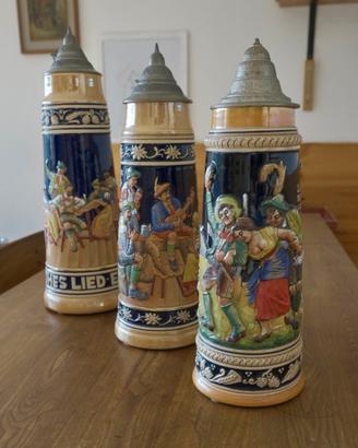 Boccali da birra in ceramica da collezione