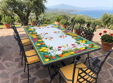 TAVOLO IN PIETRA LAVICA MIS. 200X100 CM. IN ITALIA