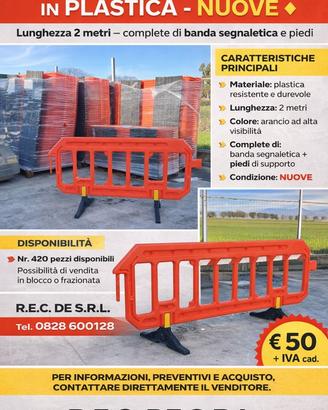 Transenna in plastica