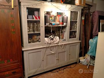 Credenza etnica legno massello scomponibile 