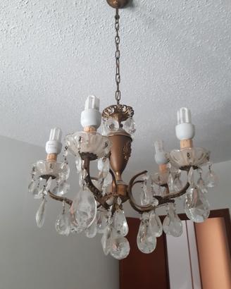 2 lampadari a goccia vetro