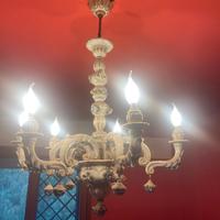 Lampadario in Ceramica di Capodimonte