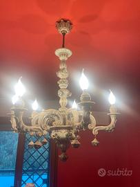 Lampadario in Ceramica di Capodimonte