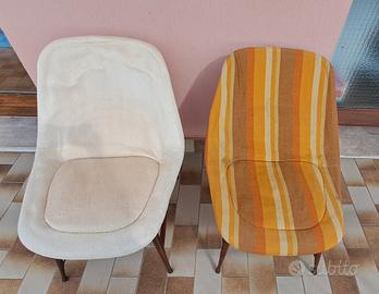 Sedie vintage anni 60 stile scandinavo