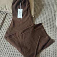 pantaloni marrone tg l/XL viscosa poliestere
