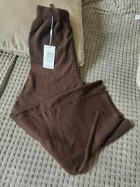 pantaloni marrone tg l/XL viscosa poliestere