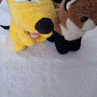 Lotto due pupazzi: volpe Trudi e Pluto Disney