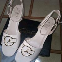 GATTINONI Scarpe Donna Sandali Bianco Pelle Tg. 41