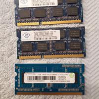 3 Moduli Ram DDR3 per notebook
