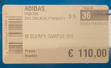 Adidas Campus Nere TG .36