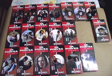 La piovra vhs eccezionale rara collezione1/2/3/4 s