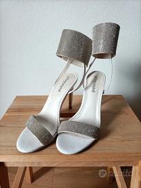 Jeffrey Campbell sandali bianchi con tacco 36