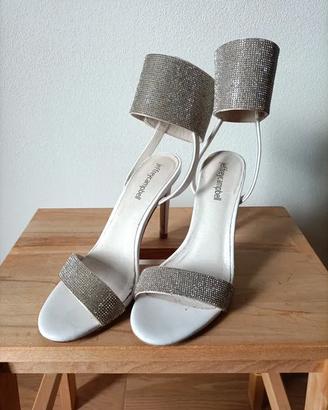 Jeffrey Campbell sandali bianchi con tacco 36