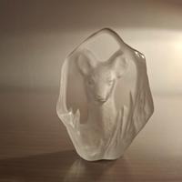 Scultura in cristallo al piombo - Cervo