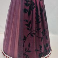 8 paralumi tessuto plissettato alternato organza