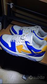 Sneakers bianche/gialle/viola