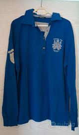 T-shirt a maniche lunghe blu elettrico Elena Miro'