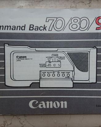 Libretto istruzioni Canon Command Back 70/80/90