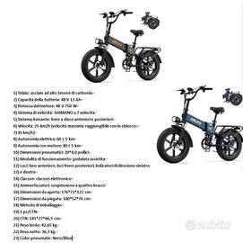 bicicletta elettrica nuova 