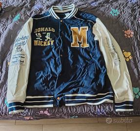 Giubbotto stile college Disney Topolino e paperino