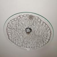 lampadario piatto  moderno in  vetro 