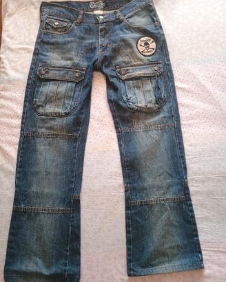Jeans Cargo Frankie Morello Vintage Tg 32/33 US