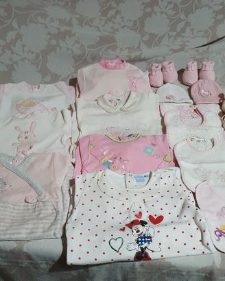 Abbigliamento neonata bimba 0/6 M.