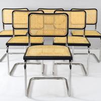 SET di 4 Sedie CESCA in nero by MDF Italia Milano