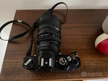 Konica Autoreflex TC + obiettivo tokina 35 -105