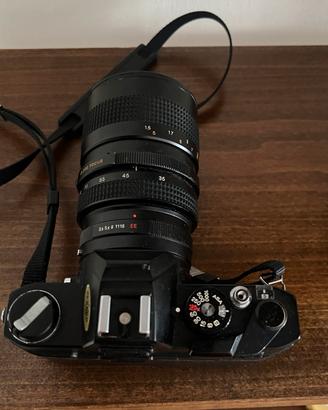 Konica Autoreflex TC + obiettivo tokina 35 -105