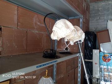 coppia lampade in ferro battuto per comodini