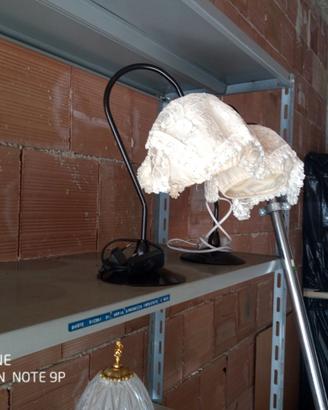 coppia lampade in ferro battuto per comodini