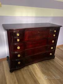 Mobile comó e due comodini in legno di mogano