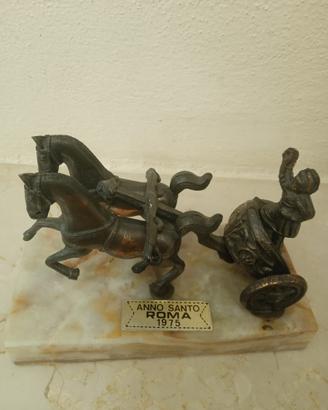 Scultura vintage in metallo