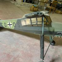 Aeromodello Vintage Fieseler Storch WWII