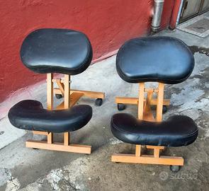 coppia di sedie ergonomiche