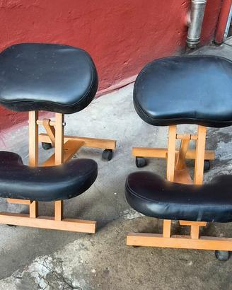 coppia di sedie ergonomiche