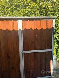 Casetta Box da Giardino in Lamiera Acciaio 174x100