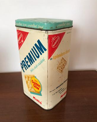 Scatola in latta Crackers Premium anni ‘60