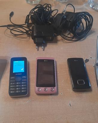 cellulari vintage, nokia, lg e alcatel